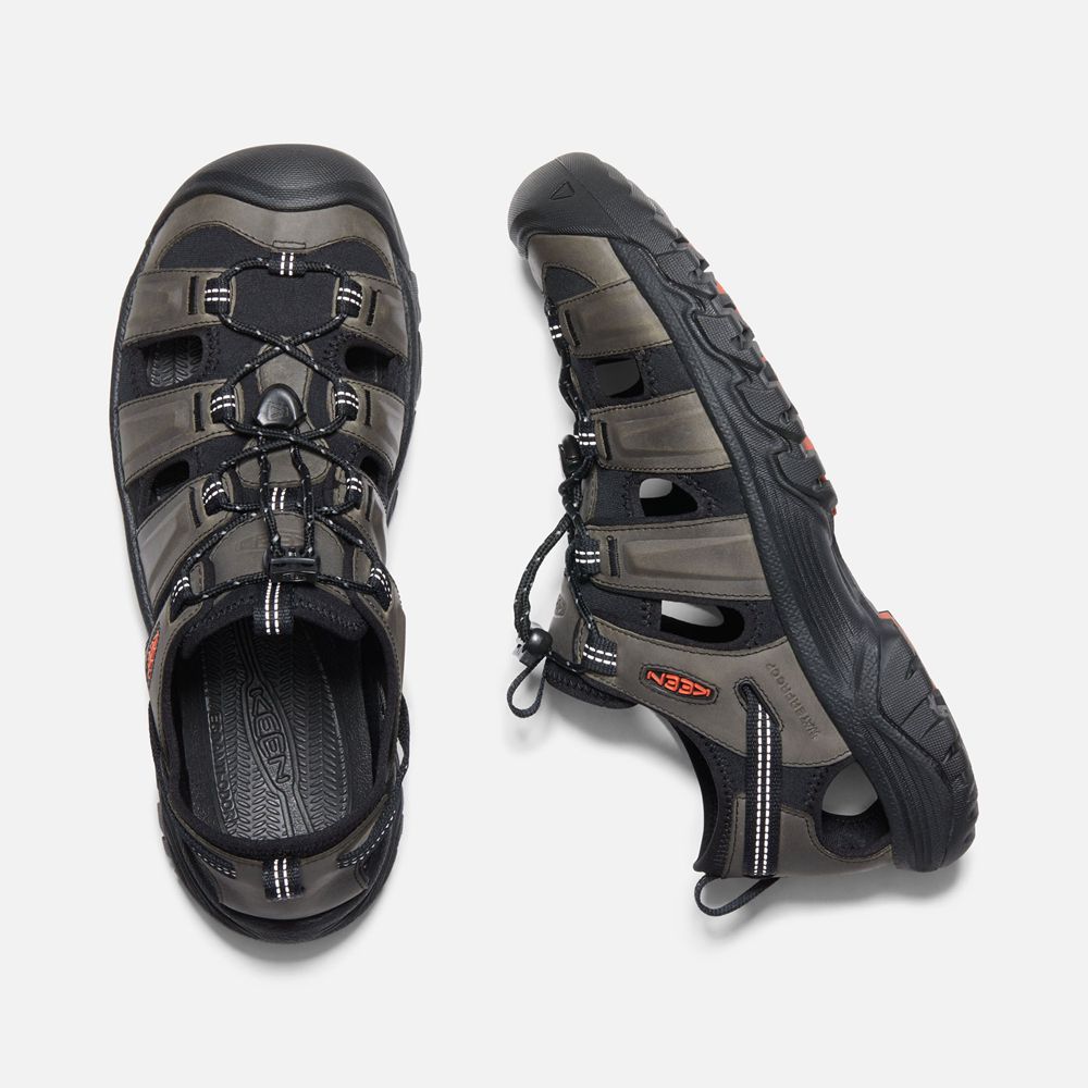 Keen Outdoor Sandalet Erkek Siyah/Gri - Targhee Iii - Türkiye XUAB43058